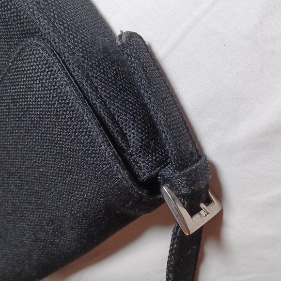 Black Woven Fabric Mini/Handbag - Picture 6 of 12